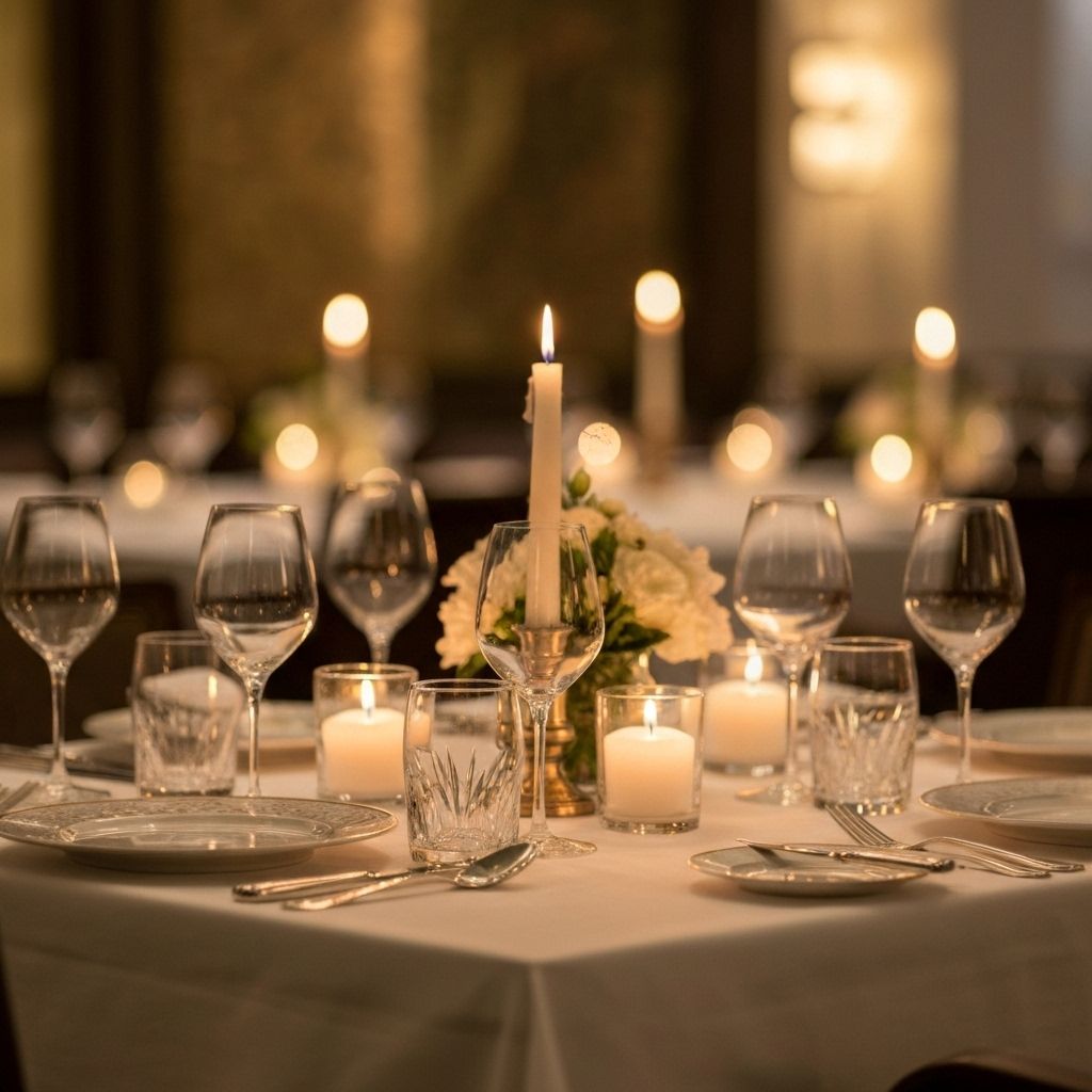 Fine dining atmosphere